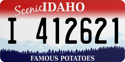ID license plate I412621