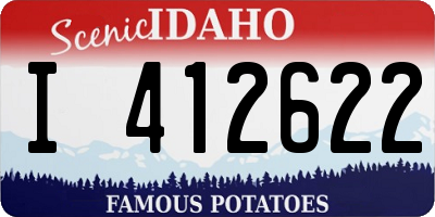 ID license plate I412622