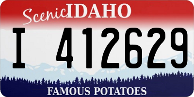 ID license plate I412629