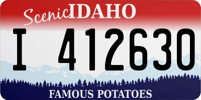 ID license plate I412630
