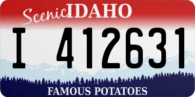 ID license plate I412631