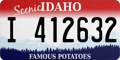 ID license plate I412632