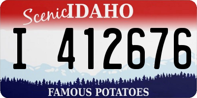 ID license plate I412676