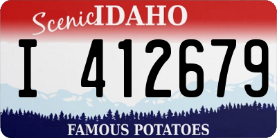 ID license plate I412679