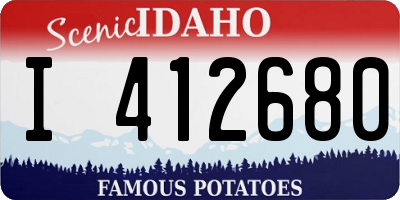 ID license plate I412680