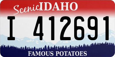 ID license plate I412691