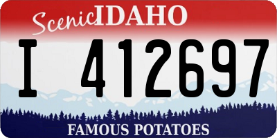 ID license plate I412697