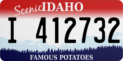 ID license plate I412732
