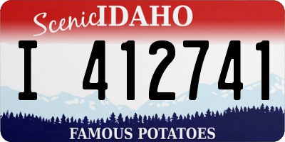 ID license plate I412741