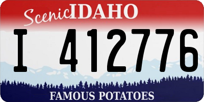 ID license plate I412776
