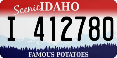 ID license plate I412780