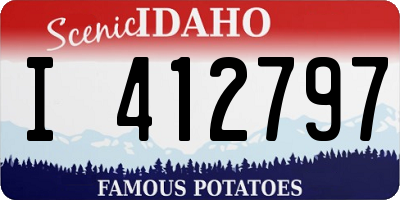 ID license plate I412797