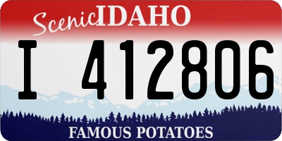 ID license plate I412806