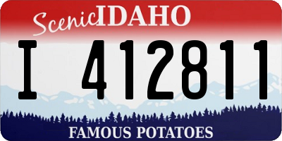 ID license plate I412811