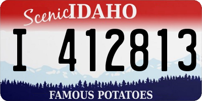 ID license plate I412813