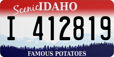 ID license plate I412819