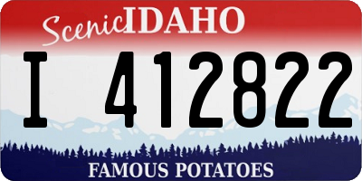 ID license plate I412822