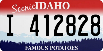 ID license plate I412828