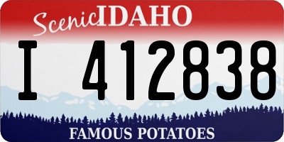 ID license plate I412838