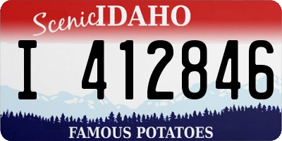 ID license plate I412846