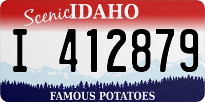 ID license plate I412879