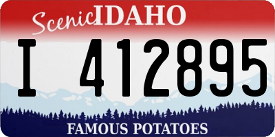 ID license plate I412895