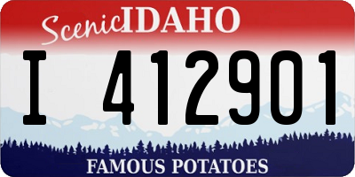 ID license plate I412901