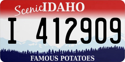 ID license plate I412909