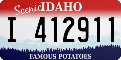 ID license plate I412911