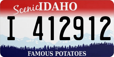 ID license plate I412912