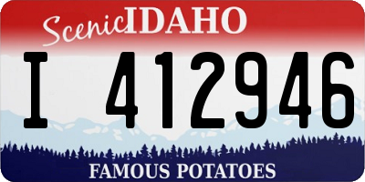 ID license plate I412946