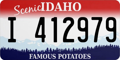 ID license plate I412979