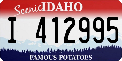 ID license plate I412995