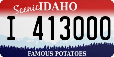 ID license plate I413000