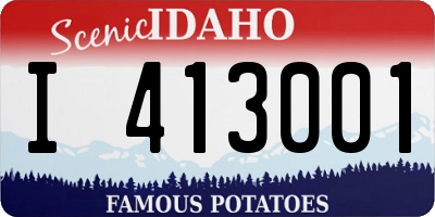 ID license plate I413001