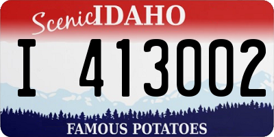 ID license plate I413002