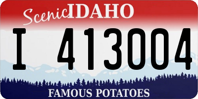 ID license plate I413004