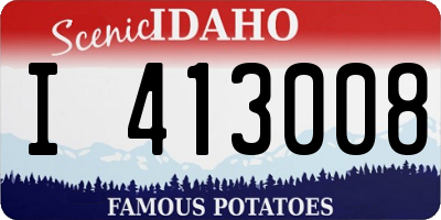 ID license plate I413008
