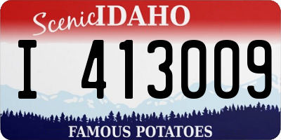 ID license plate I413009