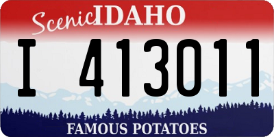 ID license plate I413011