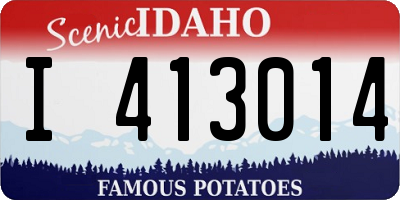 ID license plate I413014