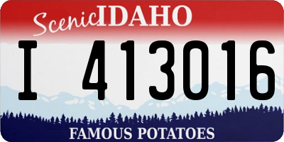 ID license plate I413016