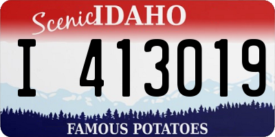 ID license plate I413019
