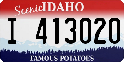 ID license plate I413020