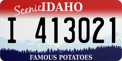 ID license plate I413021