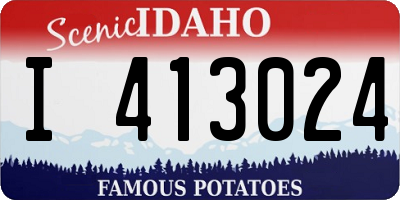 ID license plate I413024