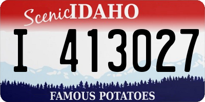 ID license plate I413027