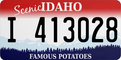 ID license plate I413028