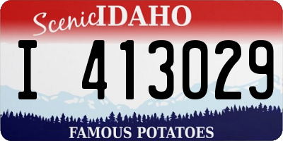 ID license plate I413029