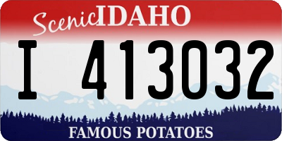 ID license plate I413032